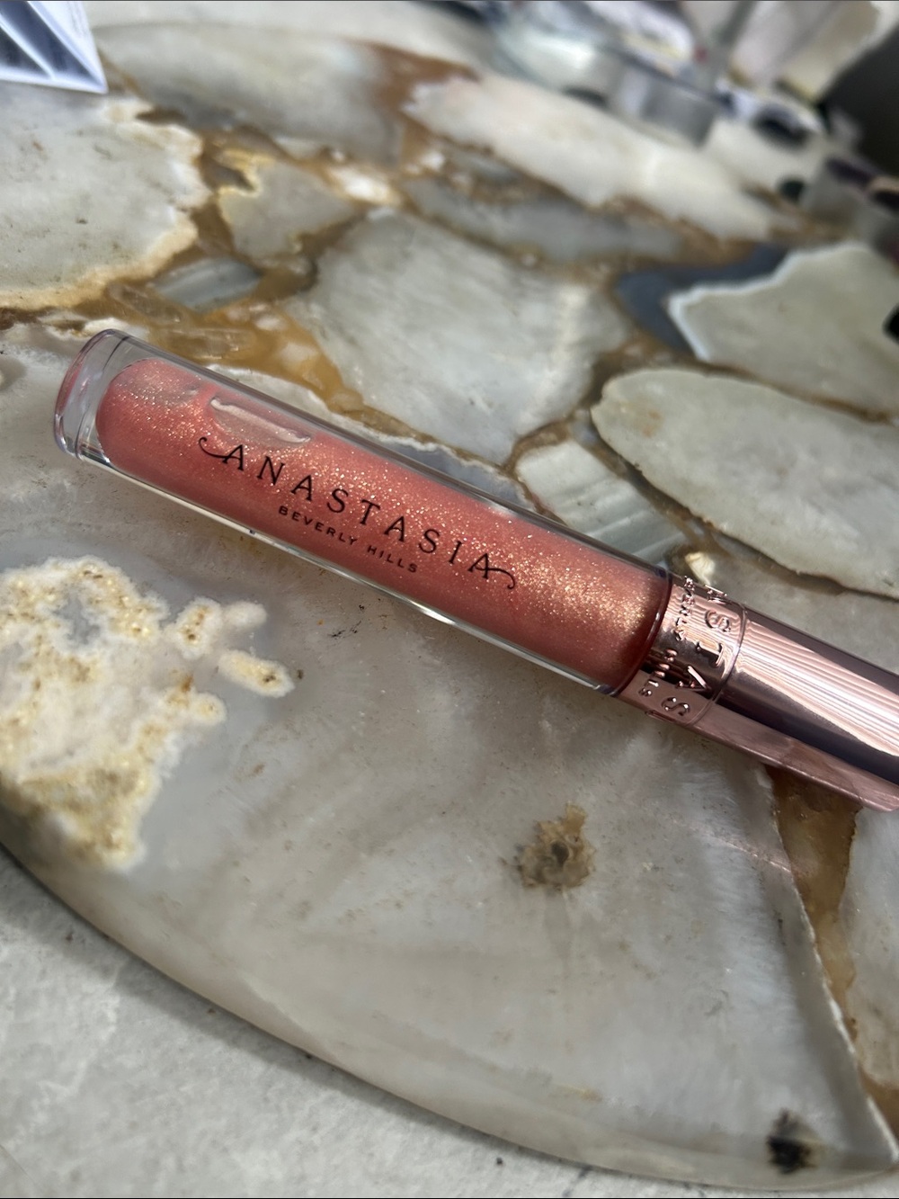 Anastasia Beverly Hills Shimmering Peach Pink Lip Gloss